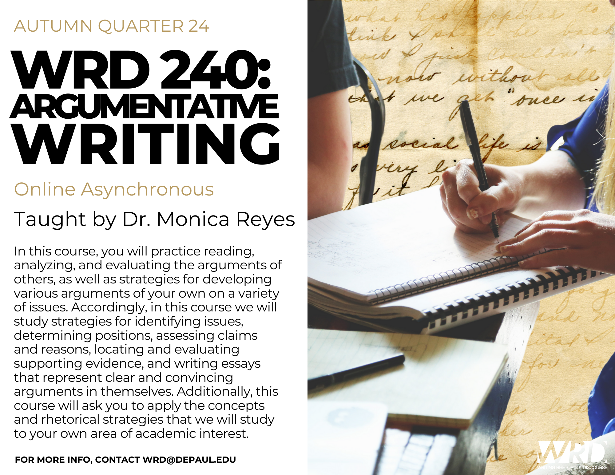 WRD 240: Argumentive Writing